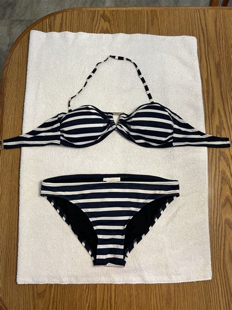 michael kors striped bikini|Striped Bikini Bottom .